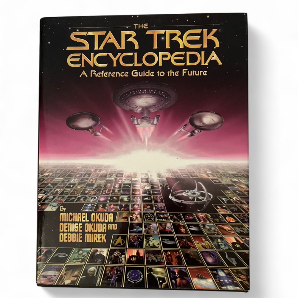 1994 Hardcover First Edition, Second Printing of The Star Trek Encyclopedia Book